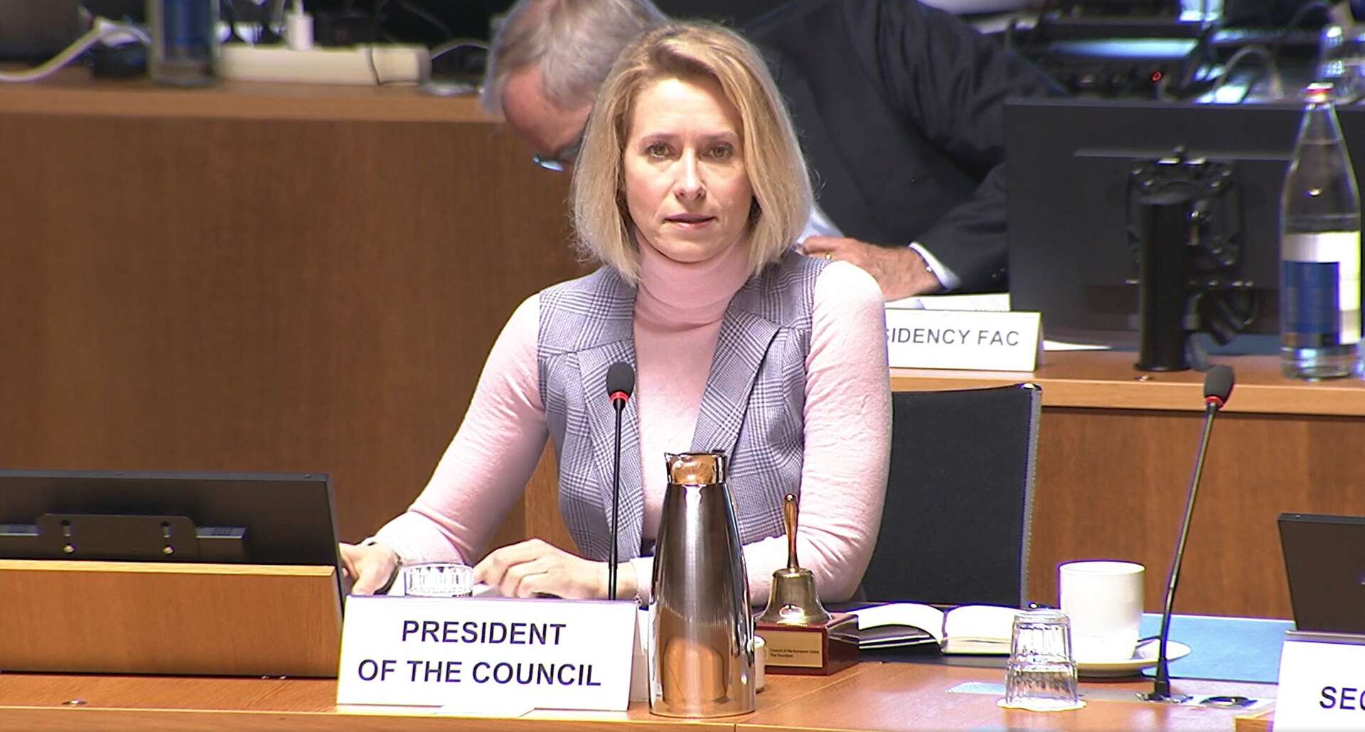 Image © European Union. Kaja Kallas, EU High Representative for Foreign Affairs, presents the A points.